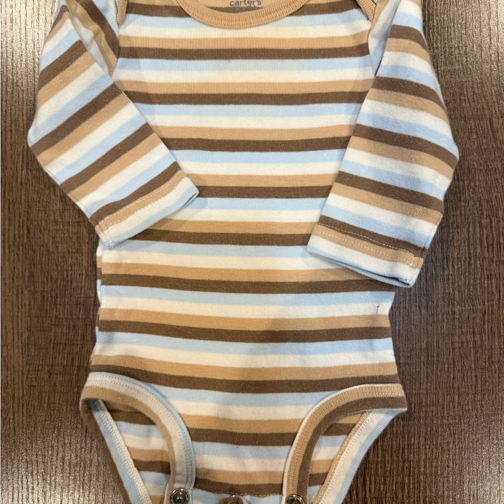 Carter's Gray, White, and Brown Kids Footies Set - Picture 3 of 6